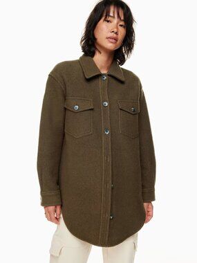 Aritzia Wilfred Free Ganna™ Shirt Jacket – Olive Green - M